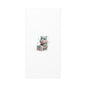 Cute Hippo Playing Piano Matte Canvas Print — Nursery Wall Art