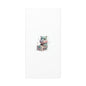 Cute Hippo Playing Piano Matte Canvas Print — Nursery Wall Art